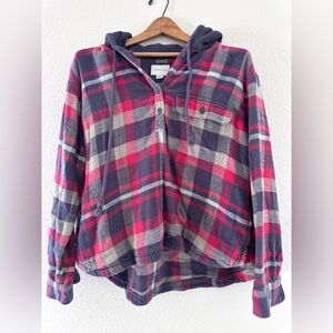 American Eagle Plaid Hoodie